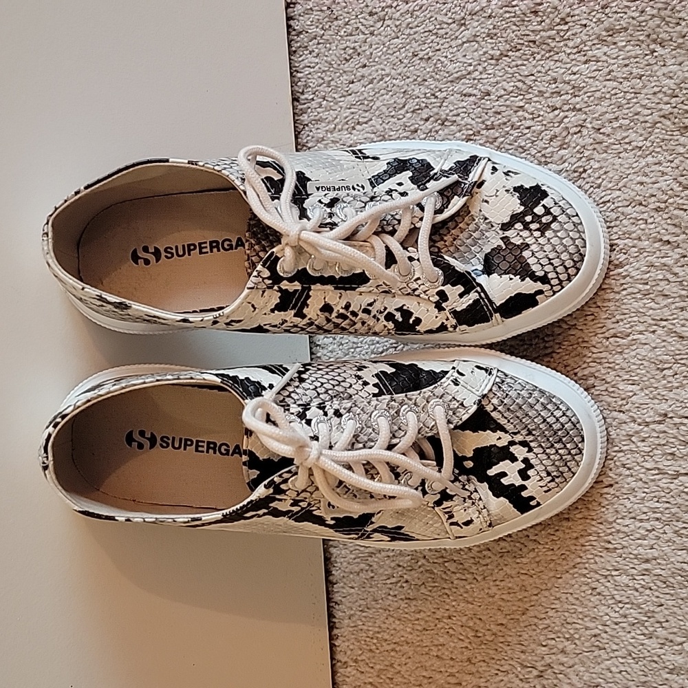 Superga snake print women's sneaker